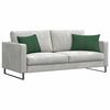 vidaXL Sofa Pagalvės 2 pcs Tamsiai žalia 60 x 40 cm Kordūrinis audinys