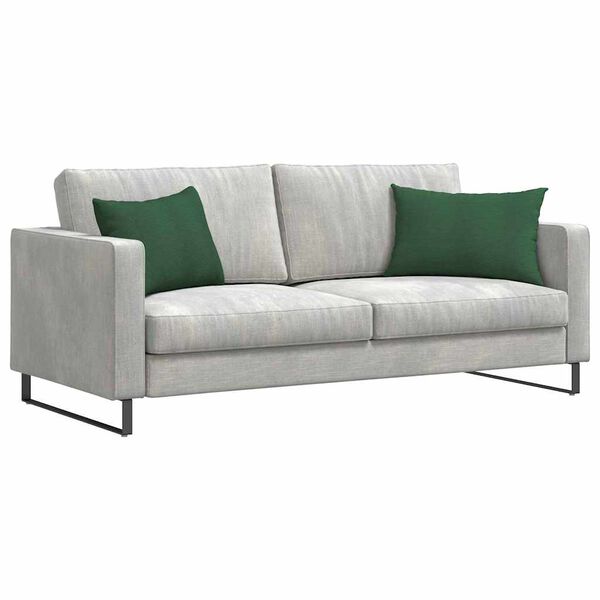 vidaXL Sofa Pagalvės 2 pcs Tamsiai žalia 60 x 40 cm Kordūrinis audinys