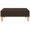 vidaXL Dvivietė sofa-lova su pakoja, tamsiai rudos spalvos, audinys