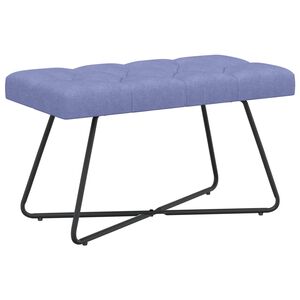 vidaXL Suoliukas su mygtukų įsiuvais Džinsinės mėlynos 80 x 40 x 46 cm