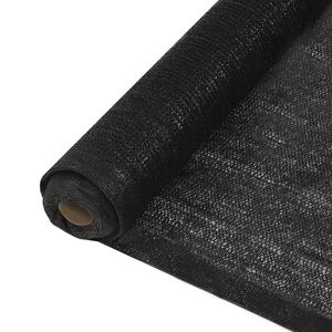 vidaXL Privatumo suteikiantis tinklelis, juodas, 2x25 m, HDPE