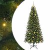 vidaXL Dirbtinė Kalėdų eglutė su 300 LED Žalia 210 cm PE ir PVC