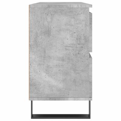 vidaXL Vonios kambario spintelė, betono pilka, 80x33x60cm, mediena