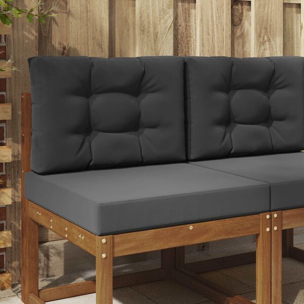 vidaXL Lauko sofa pagalvėlė 2 pcs Antracitas Poliesteris