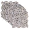 vidaXL Akmeninės plytelės Taupe 30 x 30 cm Upės akmuo