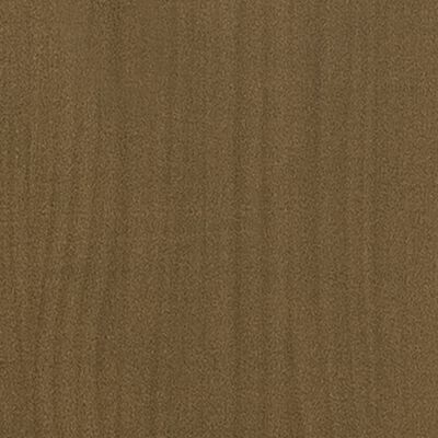 vidaXL Lovos rėmas, medaus rudas, 75x190cm, pušies masyvas, vienvietis