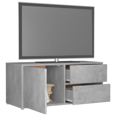 vidaXL Televizoriaus spintelė, betono pilkos spalvos, 80x34x36cm, MDP