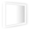 vidaXL Vonios kambario LED veidrodis, baltas, 60x8,5x37cm, akrilas