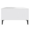 vidaXL Kavos staliukas, baltas, 103,5x60x35cm, apdirbta mediena
