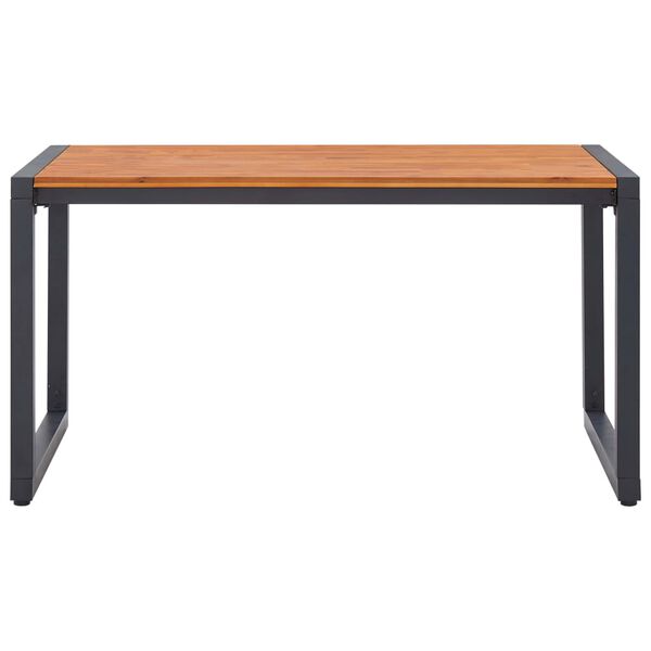 vidaXL Sodo valgomojo baldų komplektas, 5 dalių, rudos spalvos