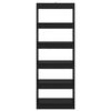 vidaXL Knygų spinta juoda ąžuolo 60 x 30 x 166 cm Apdirbta mediena