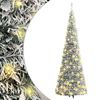 vidaXL I&scaron;skleidžiama dirbtinė Kalėdų eglutė su sniegu, 180cm, 150 LED