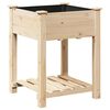 vidaXL Sodo vazonas Smėlio 60,5 x 60 x 76,5 cm Kietasis pu&scaron;inis medis