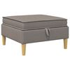 vidaXL Sofos pufas su saugojimo funkcija Taupe 70 x 70 x 40 cm Audinys