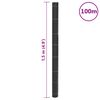 vidaXL Piktžolių membrana, juoda, 1,5 x 100 m, PP