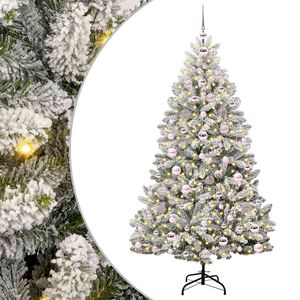 vidaXL Dirbtinė Kalėdų eglutė 180 cm 300 LED &Scaron;ilta balta
