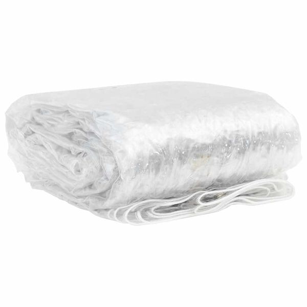 vidaXL Skaidrus brezentas su ąselėmis 1x5 m PVC