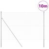 vidaXL Tvorelės stulpas Sidabro 10 x 1,5 m (13 mm tinklas) Plienas
