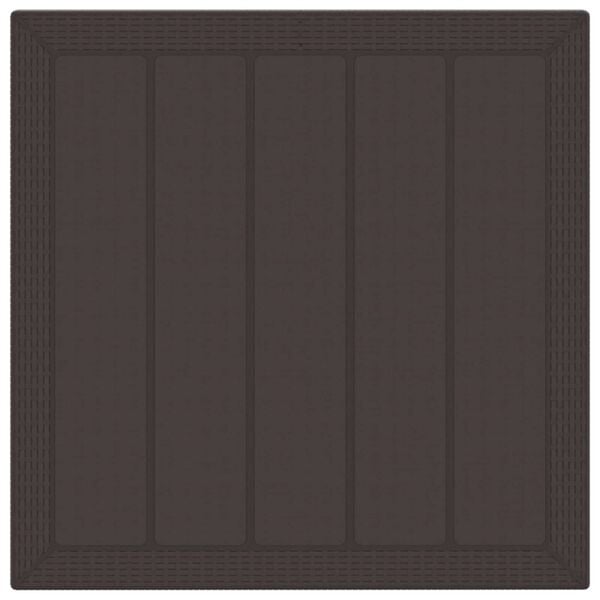 vidaXL Sodo valgomojo komplektas 5 pcs Ruda Polipropilenas