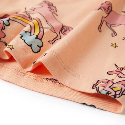 Vaikiška pižama trumpomis rankovėmis, šviesiai oranžinė, 92 dydžio