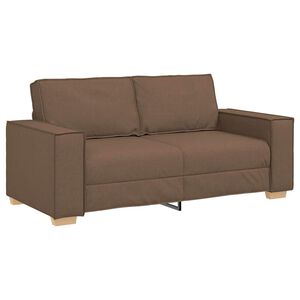 vidaXL Dvivietė sofa, ruda, 180x78x84 cm, audinys