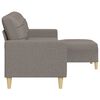 vidaXL Trivietė sofa su pakoja, taupe spalvos, 210cm, audinys