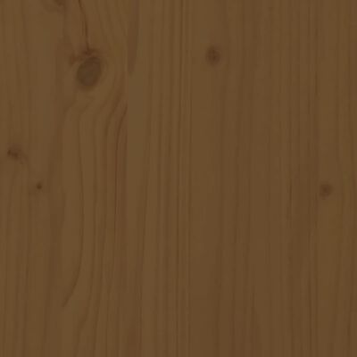 vidaXL Lova senjorams, medaus ruda, 200x200cm, pušies medienos masyvas