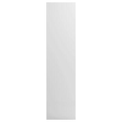 vidaXL Drabužių spinta, balta, 50x50x200cm, apdirbta mediena, blizgi