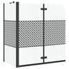 vidaXL Vonia Apsauga Geometrinis Juoda 120 x 67 x 129 cm