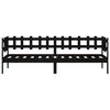 vidaXL Lova, juodos spalvos, 80x200cm, pu&scaron;ies medienos masyvas