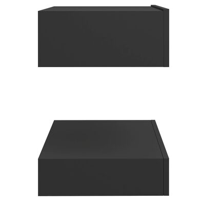 vidaXL Naktinė spintelė, pilkos spalvos, 60x35cm, MDP