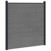 vidaXL Tvoros rinkinys 180 x 186 cm WPC ir aliuminis Pilka