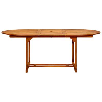 vidaXL Sodo stalas, 200x100x75 cm, akacijos medienos masyvas