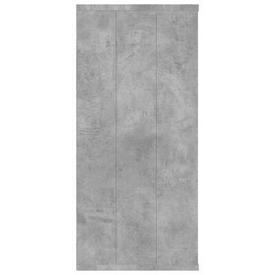 vidaXL Knygų/šoninė spintelė, betono pilkos spalvos, 66x30x98 cm, MDP