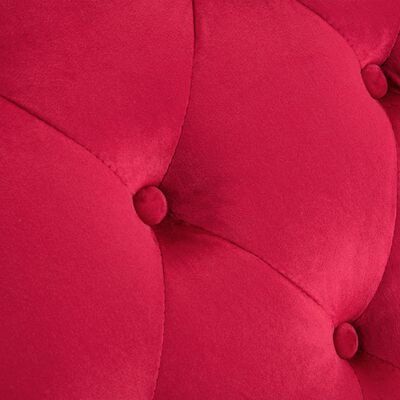 vidaXL Poilsio gultas, raudonos sp., aksomas