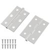 vidaXL Vyrius Paprastas 2 vnt. Sidabrinė 58 x 35 x 1 mm Plienas