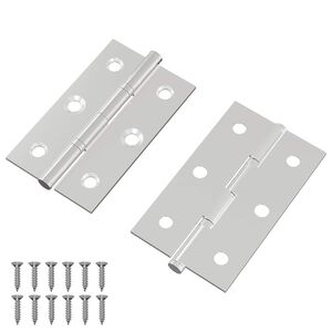 vidaXL Vyrius Paprastas 2 vnt. Sidabrinė 58 x 35 x 1 mm Plienas