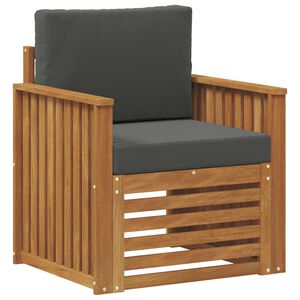 vidaXL Lauko sofos komplektas su pagalve Natūrali 71 x 63 x 73 cm