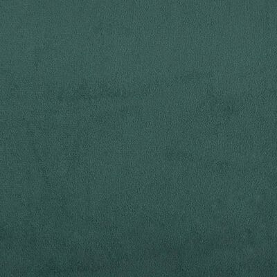 vidaXL Suoliukas, tamsiai žalios spalvos, 108x79x79cm, aksomas