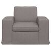 vidaXL Sofa 60cm Taupe Metalas