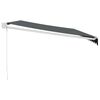 vidaXL I&scaron;traukiama markizė, antracito, 5x3m, audinys ir aliuminis