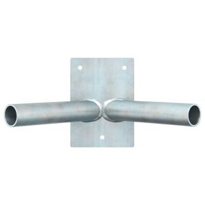 vidaXL Vėliavos stiebo laikiklis Sidabro 11.5 x 7.5 cm Plienas