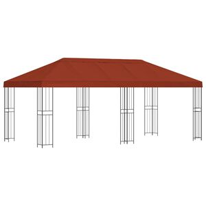 vidaXL Sodo Paviljonas 6 x 3 m Terakotos Poliesteris ir plienas
