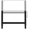 vidaXL Darbastalio rėmai, 2vnt., juodi, 85x(69-95,5)cm, metalas