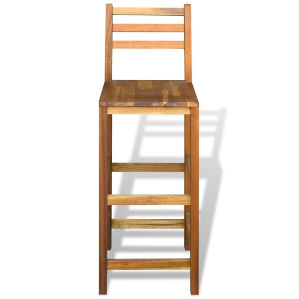 vidaXL Baro kėdės, 2 vnt., akacijos medienos masyvas