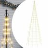vidaXL LED Kalėdų eglutė 550LED &Scaron;iltai balta 300cm