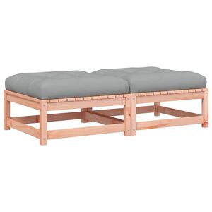 vidaXL Sodo pakojos su pagalvėlėmis, 2vnt., douglas eglės masyvas