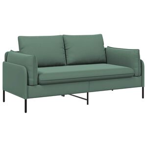 vidaXL Dvita&scaron;kė sofa Jūrinė žalia 188 x 81 x 89 cm Aksomas