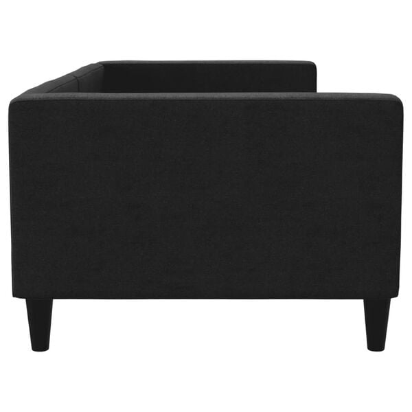 vidaXL Sofa, juodos spalvos, 90x200cm, audinys