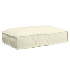 vidaXL Pagalvėlė Oksfordo audinys Kreminė 60 x 40 x 8 cm